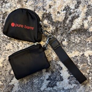 Pure Barre Black Wristlet Duo